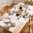thumbnail image 5 of Pig Placemats Set of 6, Welcome Non-Slip Place Mats Washable Table Mats for Kitchen Dining Table Decorations Indoor/Outdoor, 5 of 9
