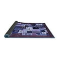 thumbnail image 2 of Ahgly Company Indoor Rectangle Abstract Blue Contemporary Area Rugs, 7' x 9', 2 of 4