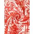 thumbnail image 5 of INSPIRE CHIC Women's Boho Floral Cross V Neck Flutter Sleeve Summer Beach Wrap Dress, 5 of 5