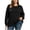 top42-Black, variant on LEKWK Plus Size Tops for Women Long Sleeve Crewneck Oversized Tops Ribbed Knit Loose Fit Warm Cozy Lounge Fall Winter Outfits Black XXL