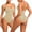 Briefs - Beige, variant on ToBeInStyle Women's Full Body Slimming Bodysuit Shapers - Briefs - Black