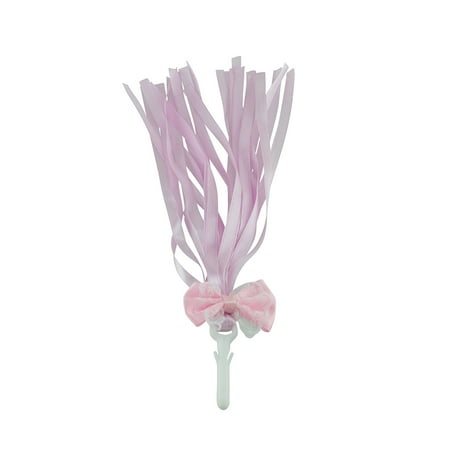 - Bow Ribbon Kids Children Scooter Bike Handlebar Streamers Pair Bicycle Grips Tassel Ribbon Baby Carrier Accessories, Various Colors (Pink)