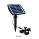 thumbnail image 4 of Yuarrent Bomba de fuente solar para exteriores, giratoria, mejorada, 4 boquillas, decoración con estaca, estanque decorativo para baño de Jardín y Patio 2W, 4 of 6