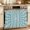 Blue, variant on Oven Skirt Curtain for Kitchen 20x27 Inch, Abstract Sun Oven Curtain with 8 Ribbon Ties & Ruffle Trim, Stove Skirt Curtain Dishwasher for Cabinets Sinks Middle Century Bohemia Sunshine Retro Blue