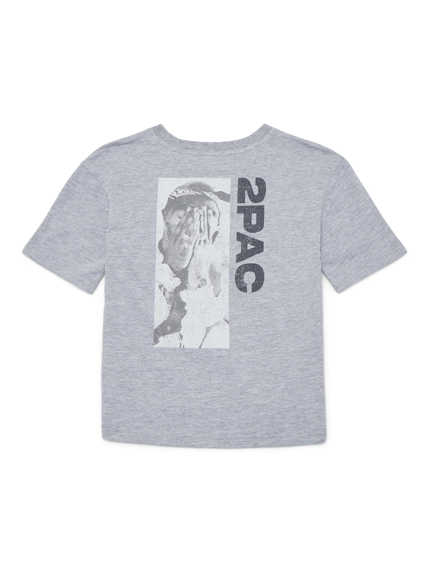 Tupac Boys Fashion Retro Tee with Short Sleeves, Sizes 4-18