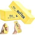 thumbnail image 4 of 2Pcs Slow Rising Squishing Butter Stick, Sticky Butter Sticks Squeeze Toys, Realistic Food Squishies Fidget Toys for Decompression Anxiety Relaxation, 4 of 7