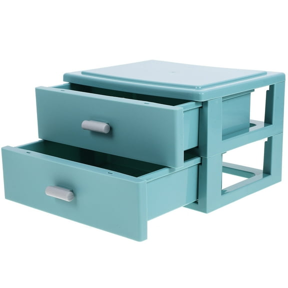 BESTYASH Clear Stackable Storage Drawers Storage Drawer Box Blue 1Pack for Large Storage Capacity