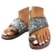 thumbnail image 3 of MKLEKYY Sandalias Ortopédicas para Mujer, Zapatos Casuales Con Diamantes de Imitación y Punta Abierta, Planos y Cómodos para La Playa, Sandalias, Zapatillas, 3 of 5