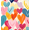 Colorful Hearts, variant on FORMRS 3 Ring Photo Album 4"x6" Self Adhesive Large Capacity PU Leather Cover, Colorful Hearts