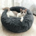 thumbnail image 3 of TETSELF Donut Plush Pet Dog Cat Bed Fluffy Soft Warm Calming Bed Sleeping Kennel Nest, 3 of 5