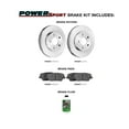 thumbnail image 2 of Power Sport Front Brakes and Rotors Kit |Front Brake Pads| Brake Rotors and Pads| Semi-Metallic Brake Pads and Rotors BLB1.07001.03, 2 of 6