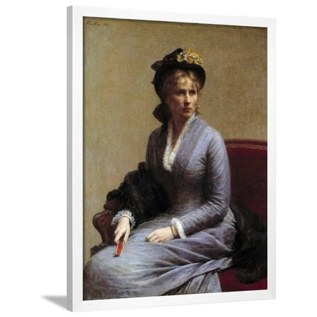 - Portrait of Charlotte Dubourg by Henri Fantin Latour Framed Print Wall Art