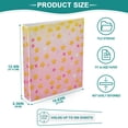thumbnail image 3 of FORMRS 3 Ring Binder 1.5 inch with Pockets Set of 2 Clip Board 200 Sheets Capacity, Gradient Pink Stars, 3 of 8