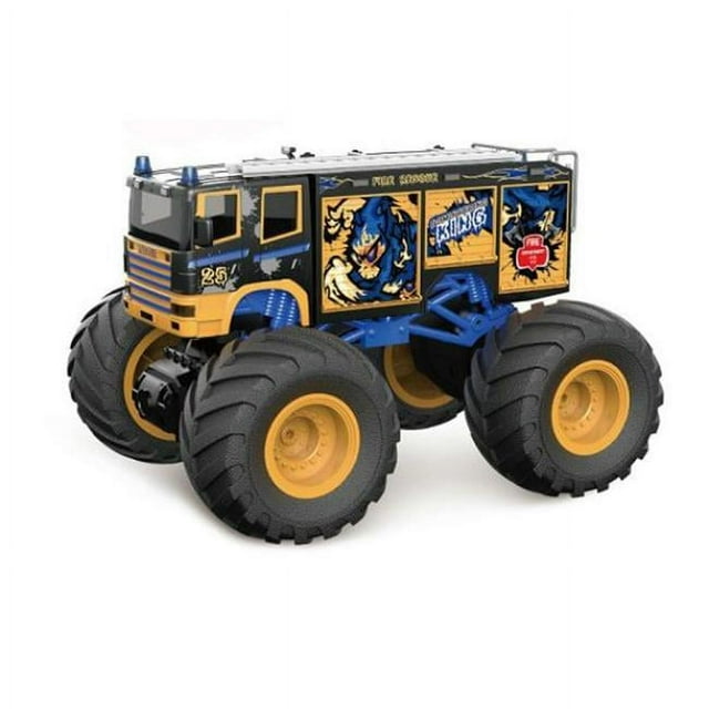 CIS-Associates DL18A02 1-18 Big Wheel Racing Fire Truck with Lights & Sounds