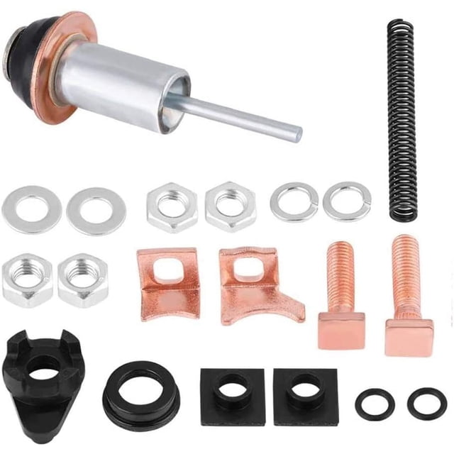 Kit de reparación de arranque, kit de reparación de solenoide de arranque para Land Rover Discovery Defender TD5 2.5 Diesel. Kit de reparación de arranque del motor 2280007220 brillar Electrónica