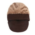 thumbnail image 3 of iHPH7 Womens Hats with Brim Wool Hats for Men Y2k Hat Knit Beanie Ski Hat Wool Hat Warm Hat Brown One Size, 3 of 3