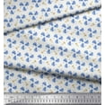 thumbnail image 2 of Soimoi Rayon Crepe Fabric Leaves & Floral Hand Drawn Print Fabric by Yard 46 Inch Wide, 2 of 2