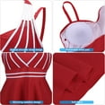 thumbnail image 3 of Womens Halter Swimdress Plus Size Two Piece Swimsuit Tankini Set, 3 of 7