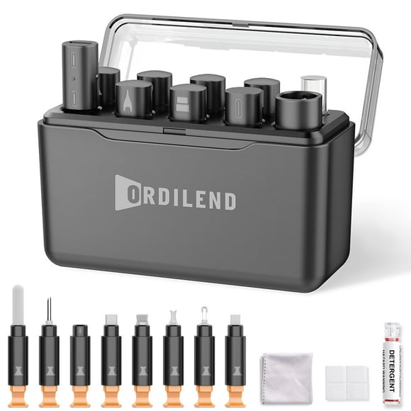 Kit de limpieza Ordilend para iPhone con limpiador de puertos de carga