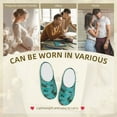 thumbnail image 7 of KLL Hawaii Palms Pattern Adult Unisex Cozy Slippers,Fuzzy Slip-on Slippers TPR Sole Slippers Comfort Plush Home Footwear for Indoor & Outdoor-46/47, 7 of 7