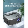 thumbnail image 3 of yeacher Projecteur Portable HD LED Mini avec Résolution 1080P, Lecture USB, et Haut-Parleur Intégré pour Divertissement à Domicile - Argent (Version US), 3 of 4
