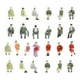 thumbnail image 2 of 5x25x HO Escala 1:87 Figuras Escenas En Miniatura Diferentes Poses Suministros De Adorno Sentarse, 2 of 8