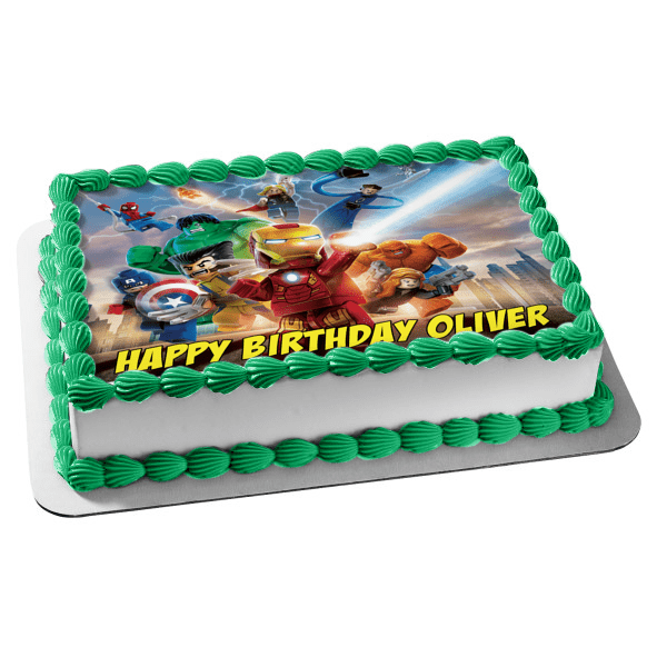 24 x Video Game Edible Cupcake Toppers Wafer Icing Decorations Block Game Theme 
