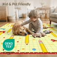 thumbnail image 4 of ODIKA Classroom Pencil Educational Dot Spots Abstract School for King Size Bedroom, Master Suite, Under Bed, Foldable Easy Care, 4 of 7