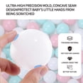 thumbnail image 6 of Ball Pit Balls for Toddlers, BPA Free Crush Proof Plastic Toy Balls for Ball Pit, Children's Pool Water Toys, Macaron Ocean Balls for Play Tent 2.15 Inch Pack of 100, 6 of 6