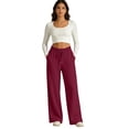 thumbnail image 5 of Guluxicc Women's Linen Pants with Pockets Elastic Waist Drawstring Wide Leg Trousers Summer Casual Outfits for Everyday Wear, 5 of 8