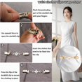 thumbnail image 4 of 3 Pzas Clips Ajustadores de Cintura Vintage Clip para Suéter Vestido Cinch Chal Cárdigan Suéter Camisa Pantalón Clip Ajustador para Ropa de Mujer, 4 of 6