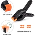 thumbnail image 3 of 8 Pcs Photo Background Clamp, 4.5inch/11.5cm Heavy Duty High Strength Coarse Spring Clamp for Backdrop, Reflector, Woodworking and Photography Studio, 3 of 5