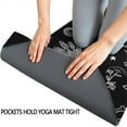 thumbnail image 3 of Black Gothic Skull Cat Pattern Hot Yoga Mat Towel Non Slip for Hot Yoga - Quick-Drying Yoga Mat Cover with 4 Corner Pockets with Travel Bag - Hot Yoga Towel Non Slip 74"x26", 3 of 6