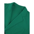 thumbnail image 4 of INSPIRE CHIC Men's Coat Notched Lapel Long Sleeve Knit Blazer with Pockets Green 46, 4 of 7