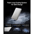 thumbnail image 3 of Baseus Picogo 5000mAh Ultra-Slim MagSafe Power Bank, Card-Size Wireless Charger with USB-C Braided Cable, Fast Charging Battery Pack for iPhone,Silver, 3 of 10