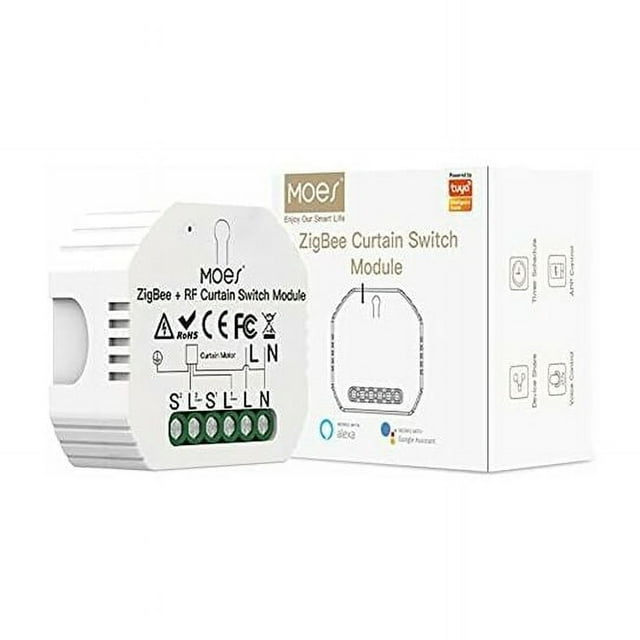 Zigbee 3.0 Variateur Intelligent, Double Contrôle de Gang pour Éclairage Personnalisable, Contrôle Vocal Mains Libres & Application Smart Life, Connectivité WiFi Fiable pour Accès Global