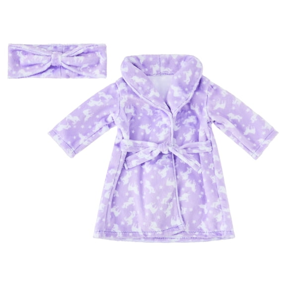 My Life As Unicorn Robe Fashion Set for 18-inch Dolls, 2 Pieces