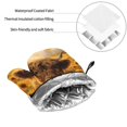 thumbnail image 6 of Cauagu Cute Cow Sunflower Field Print Oven Mitts and Pot Holders 4 pcs Set,Extra Thicken Long Kitchen Oven Glove Potholders BBQ Gloves-Oven Mitts and Pot Holders(11 Inch), 6 of 6