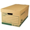 Universal Recycled Record Storage Box, Letter/Legal, 12" x 24" x 10", Kraft, 12/Carton