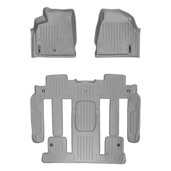 Smartliner SA2043B2044P Custom Fit 3 Row Floor Mats Liner Set with