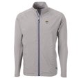 thumbnail image 2 of Men's Cutter & Buck  Gray Missouri Tigers Adapt Eco Knit Hybrid Recycled Full-Zip Jacket, 2 of 3