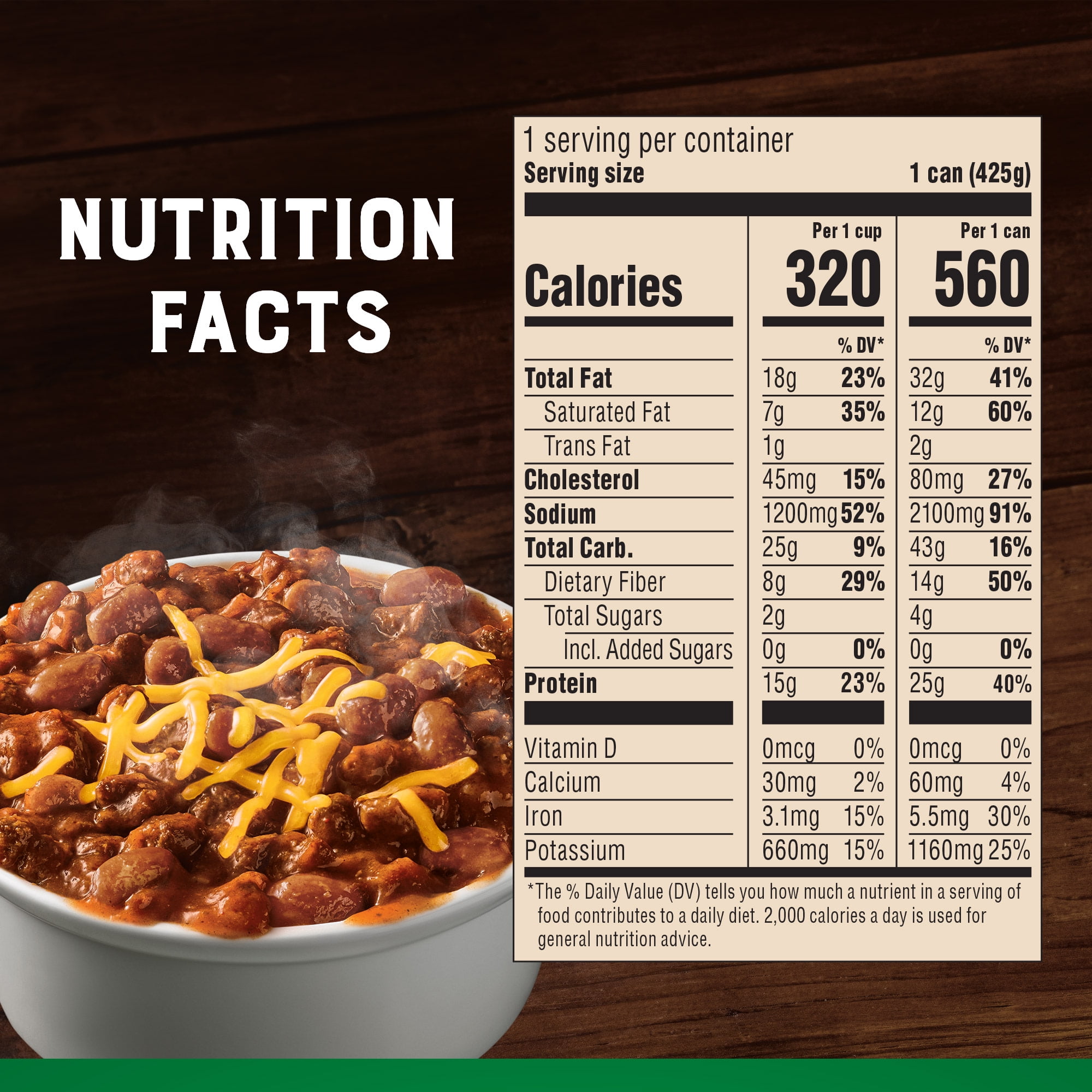 Marie Callender's Angus Beef Chili Canned Meal, 15 oz