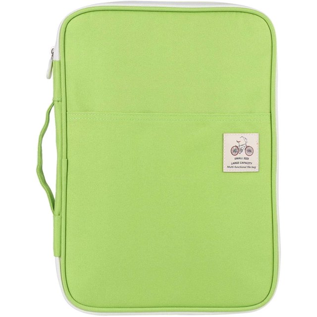 Multi-Functional A4 Document Bags, Portfolio Pouch Travel Binder Organizer Zippered File Folder Family Passport Holder Briefcase with Handle for Notebooks Pen Board Games School Office Supplies