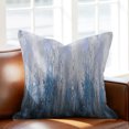 thumbnail image 4 of Throw Pillow Covers 16x16 Inch, Abstract Blue Decorative Pillow Cases for Couch Sofa Bed, Modern Gradient Minimalist Mottled Art Cotton Linen Square Home Decor Pillowcases with Hidden Zipper, 4 of 6