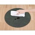 thumbnail image 3 of REGALWOVEN Set of 6 Placemats for Kitchen Dining Table Decor, Faux Leather Washable Heat Resistant Table Mat Wipeable Placemats Dark Green 13*13in, 3 of 7