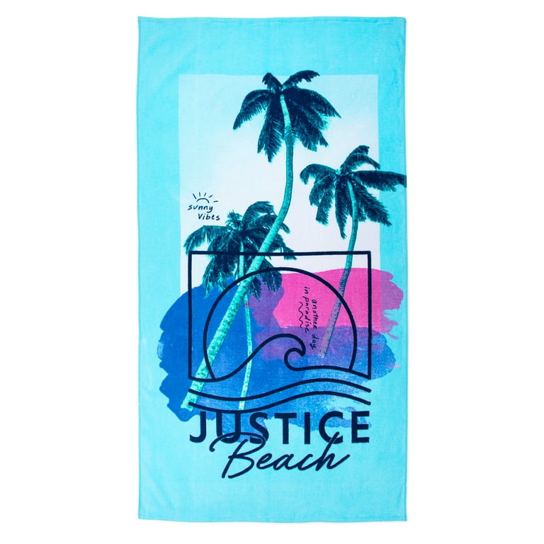 Justice Sunny Vibes 2-Pack Beach Towel - 64 x 34 Cotton