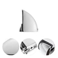 thumbnail image 4 of WRISTBIQUE Glass Shelf Support Silver Zinc Alloy 1Set 3.93X3.14X1.57in, 4 of 8
