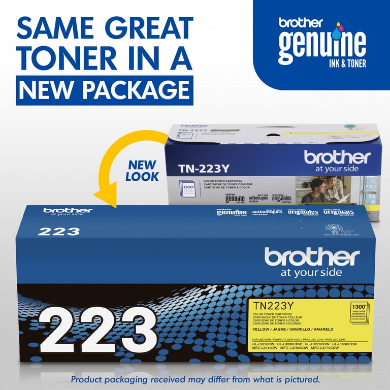 Brother TN223BK Genuine Standard Yield Black Toner Cartridge