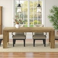 thumbnail image 3 of MAYEERTY 86.61" Spacious Dining Table, Sturdy Wide Legs Multifunctional Desk with Easy Assembly, 3 of 9
