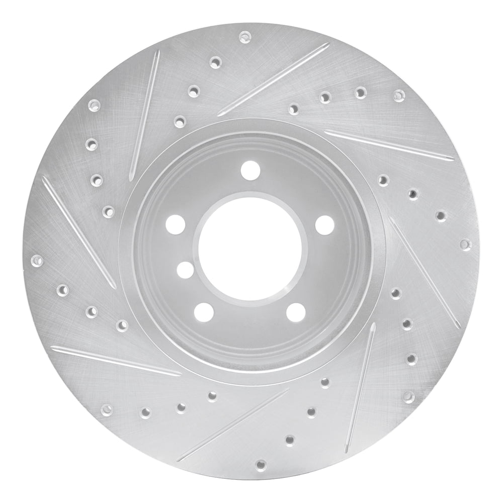 Dynamic Friction Company 631-31062R DFC Brake Rotor - Drilled And Slotted - Silver